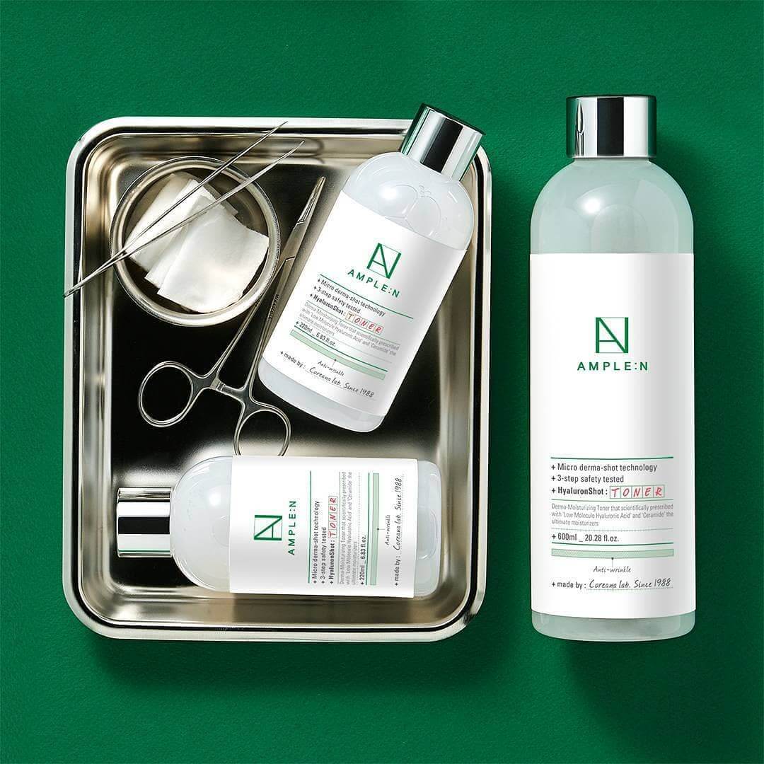 Ample:n Hyaluron Shot Toner, Ample:n Hyaluron Shot Toner 600 ml, Ample:n Hyaluron Shot Toner 600 mlรีวิว, Ample:n Hyaluron Shot Toner 600 ml ราคา, Ample:n Hyaluron Shot Toner 600 ml พร้อมส่ง, Ample:n Hyaluron Shot Toner 600 ml ของแท้, Coreana Ample:n Hyaluron Shot Toner 600 ml 